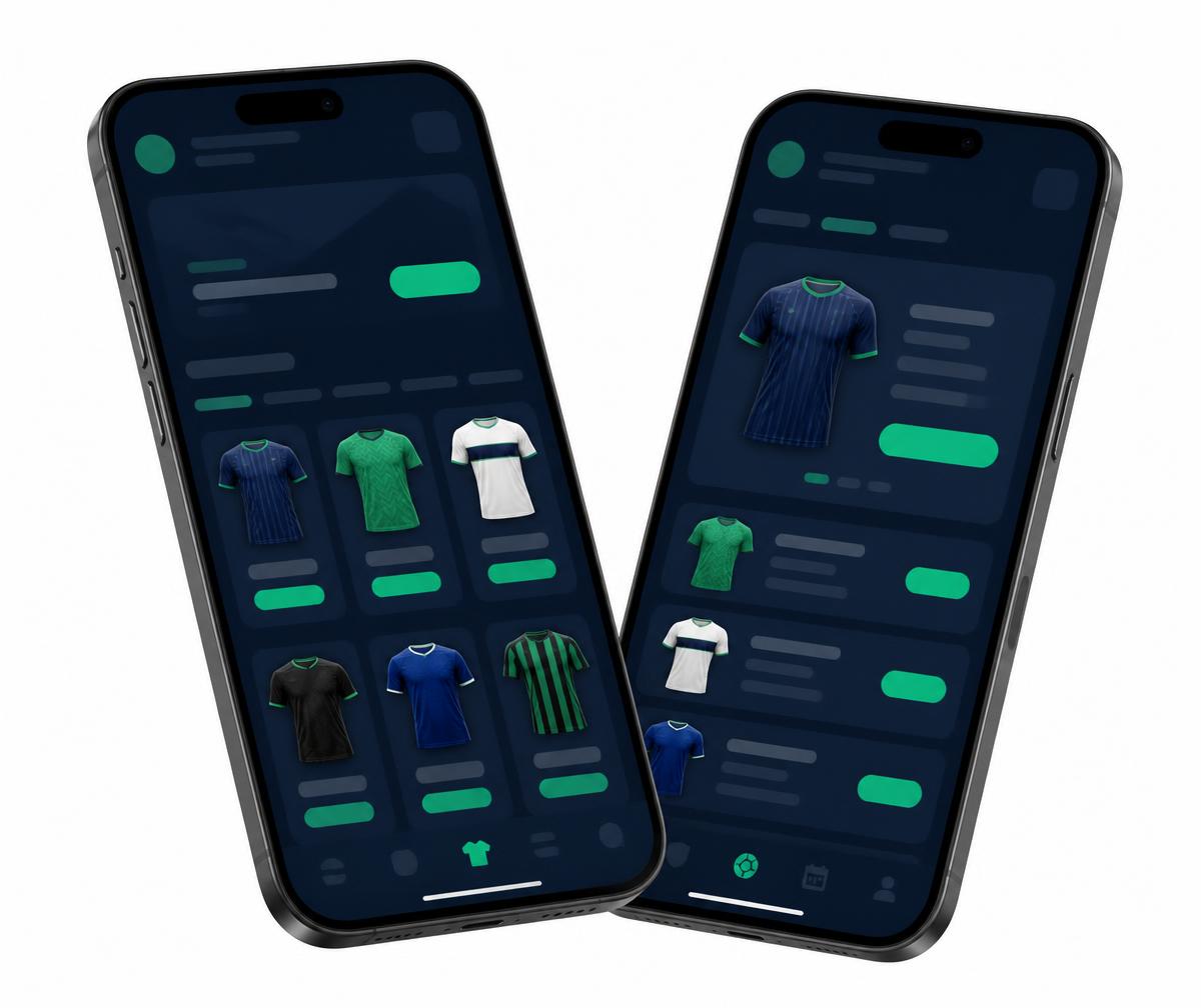 CRYS mobile app showing the marketplace and a shirt listing